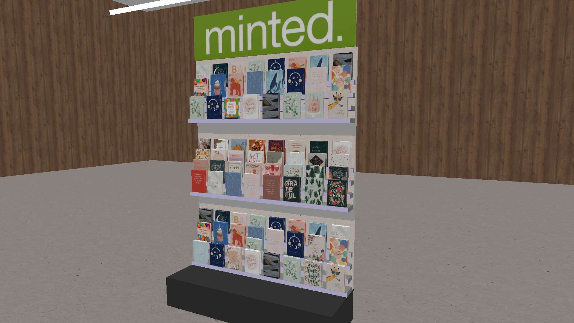 3D shelves planogram floorplan